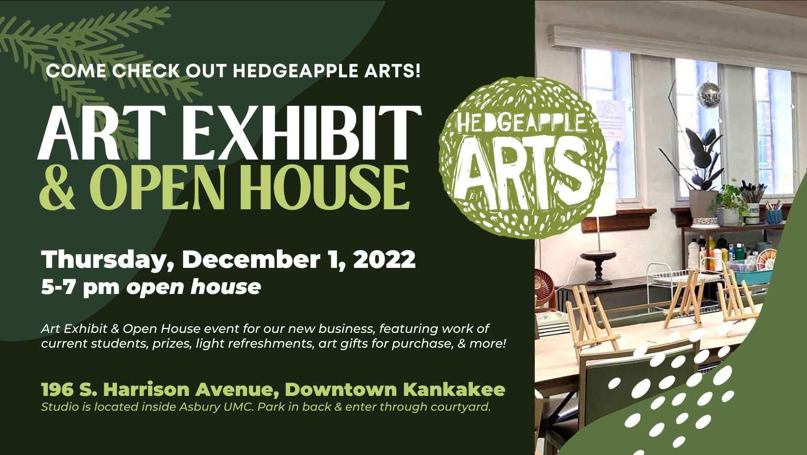 Hedgeapple Arts' Open House & Art Exhibit