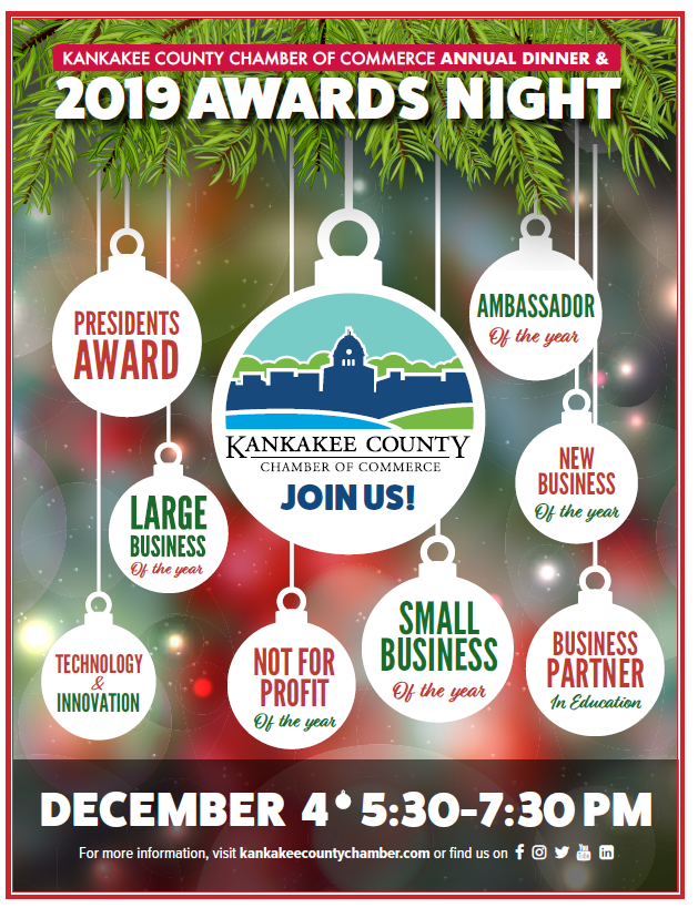2019 Kankakee County Chamber of Commerce Annual Dinner & Awards Night